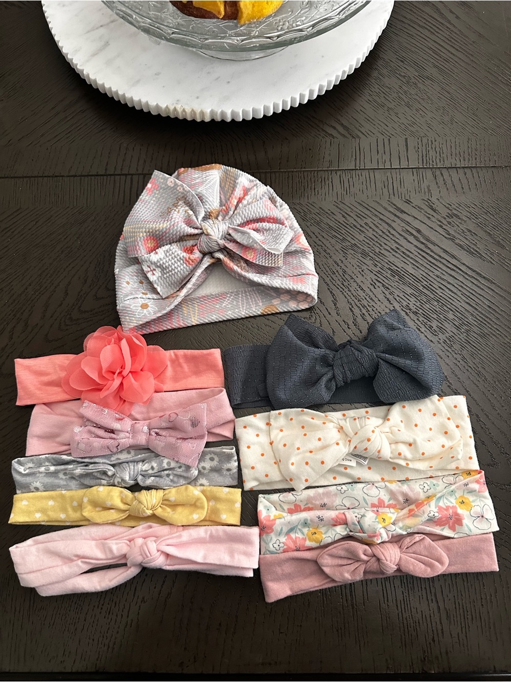 Baby Girls Assorted Pink & Neutral Headband Set